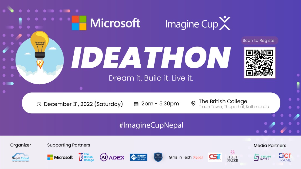 Register Now for Microsoft Imagine Cup 2023 IDEATHON Kathmandu!